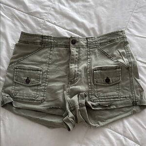 Abercrombie & Fitch Sage Green Women's Cargo Shorts